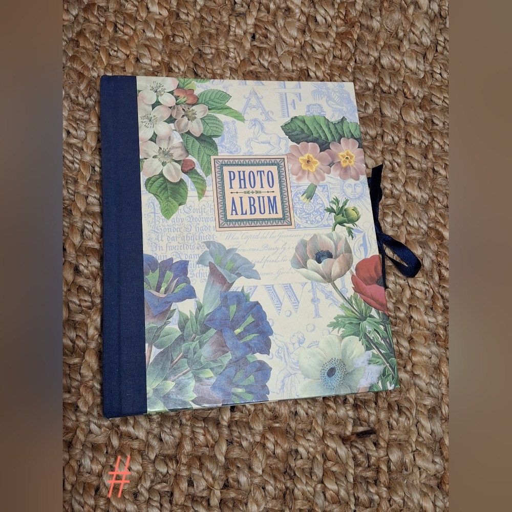 Deborah Michel 1995 Botanical Photo Album Book Retro Classic Vintage Style